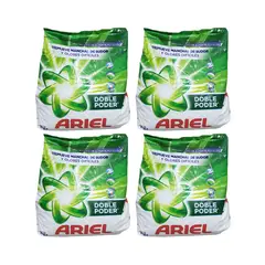 ARIEL - 4 Detergente en Polvo Doble Poder 700g cu