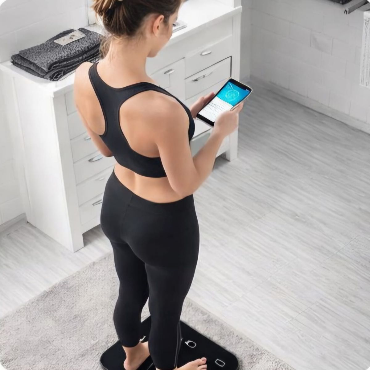 GENERAL - Balanza Digital Inteligente Bluetooth con App  Control de Peso Grasa Corporal y BMI