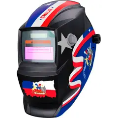 GENERICO - Máscara de Soldar Fotosensible Redbo RB-LY-E33 "Edición Chile" (Automática, DIN 9-13, Diseño Especial)