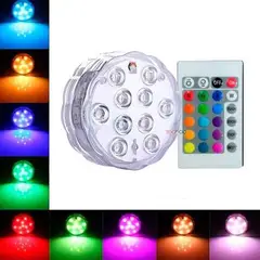 GENERICO - Pack X4 Luz Led Sumergible Piscina Jacuzzi Decoraciones