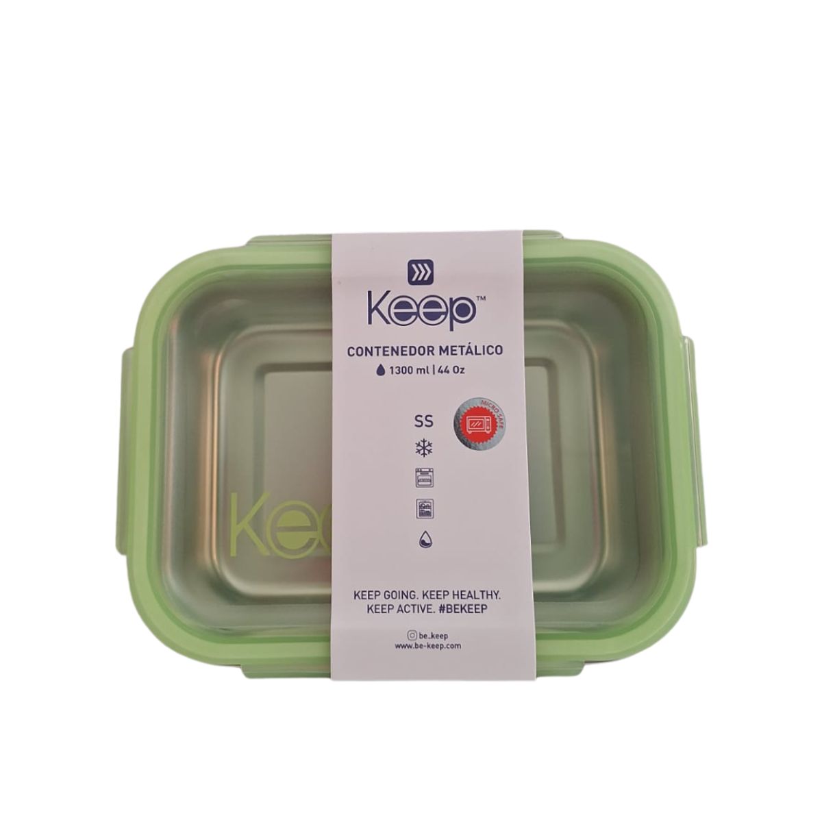 KEEP - Hermético Metálico 1300ml Keep Verde