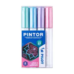 PILOT - Pintor Set Metalizado Punta Extra Fina 4 un.