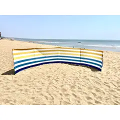 GENERICO - Paraviento 3mtrs con estaca de madera Blanco.