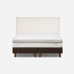 ROSEN - Cama Classique+ 2 Plazas + Respaldo Maura