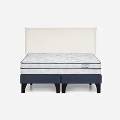 ROSEN - Cama Autonomy Sky 2 Plazas Madera + Respaldo Maura