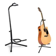 HOMEBRANDT - Atril Soporte De Guitarra Acustica Clasica Electrica Bajo Negro