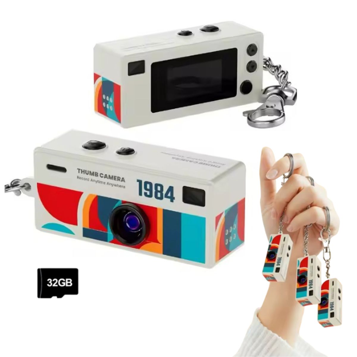 SHOOT - Mini Cámara Digital Portátil Full HD 1080p + MicroSD 32GB
