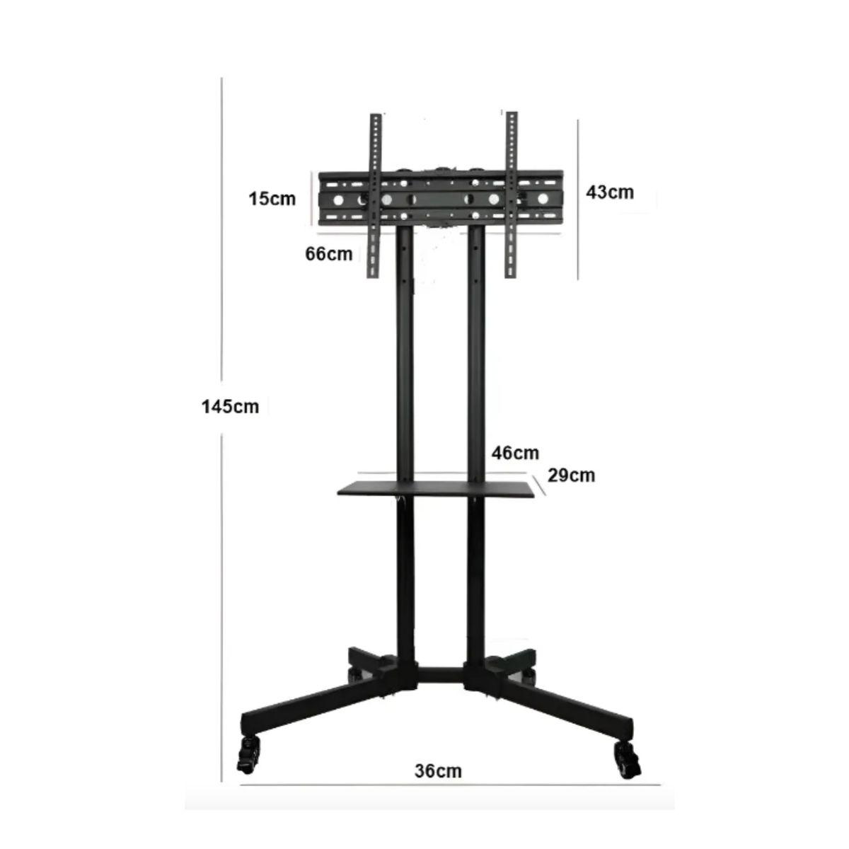 GENERICO - Soporte De Piso Para Tv Con Ruedas 32-65 Base Profesional