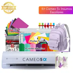 SILHOUETTE - Kit Cameo 5 Alfa + Insumos Escolares 02