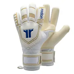 GENERICO - T10 - GUANTES DE ARQUERO PROFESIONAL RADON CK WHITE LÁTEX NATURAL 3MM