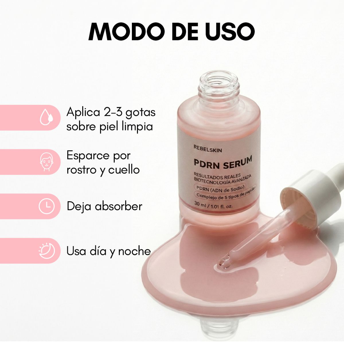 REBEL - Serum PDRN Rosado - Antiedad