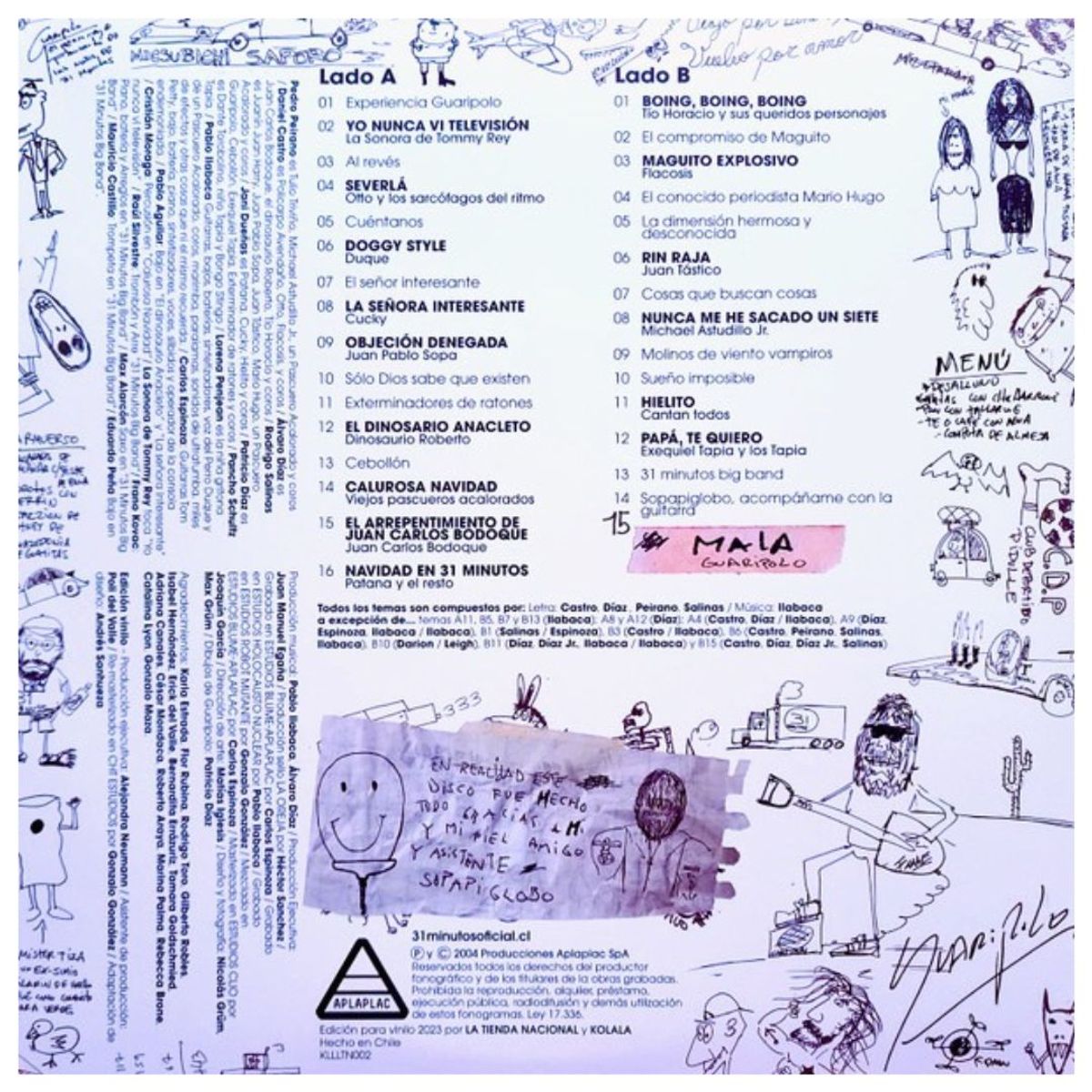 GENERICO - 31 MINUTOS -	 31 CANCIONES DE AMOR... / VINILO