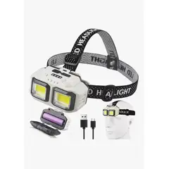 IRM - Linterna Frontal Led Brillante 3000lm Lampara Camping