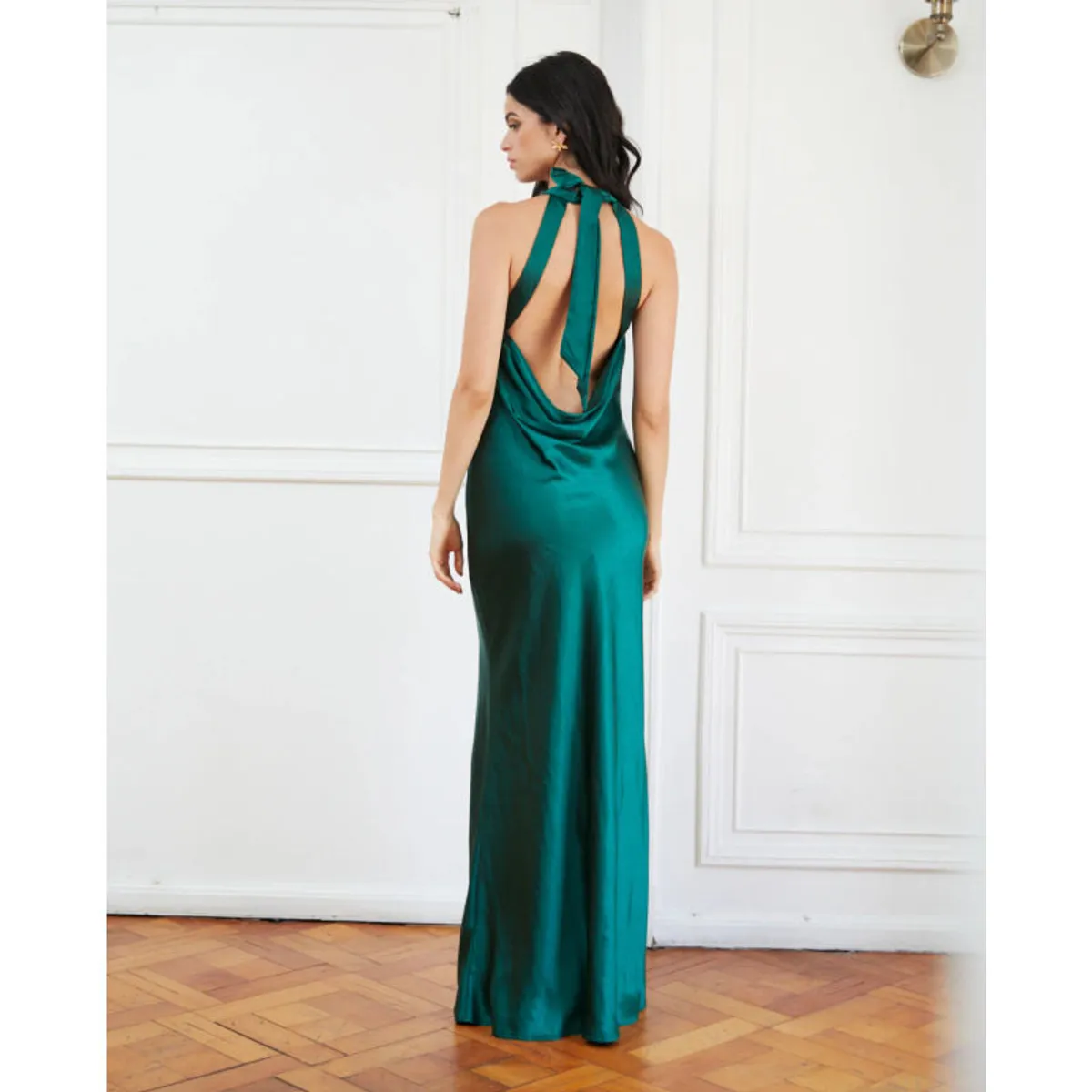 MI PLACARD - Vestido Largo de Fiesta Ana Verde