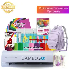 SILHOUETTE - Kit Cameo 5 Alfa + Insumos Escolares 04