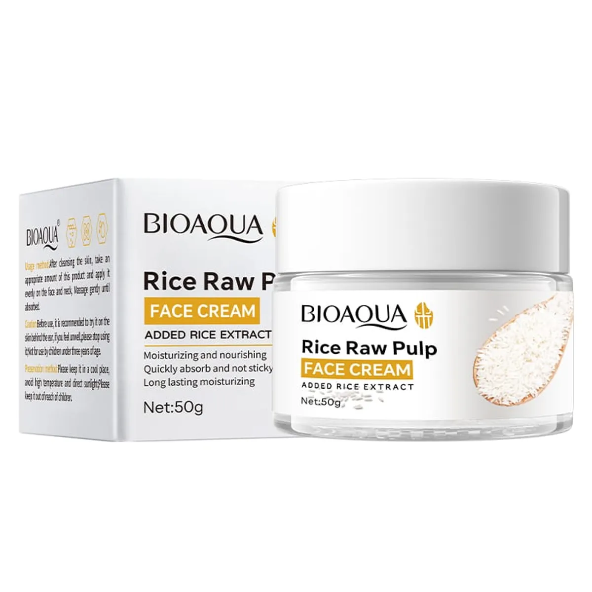 GENERICO - Crema Facial Pulpa De Arroz  Nutritiva Aclaradora 50g