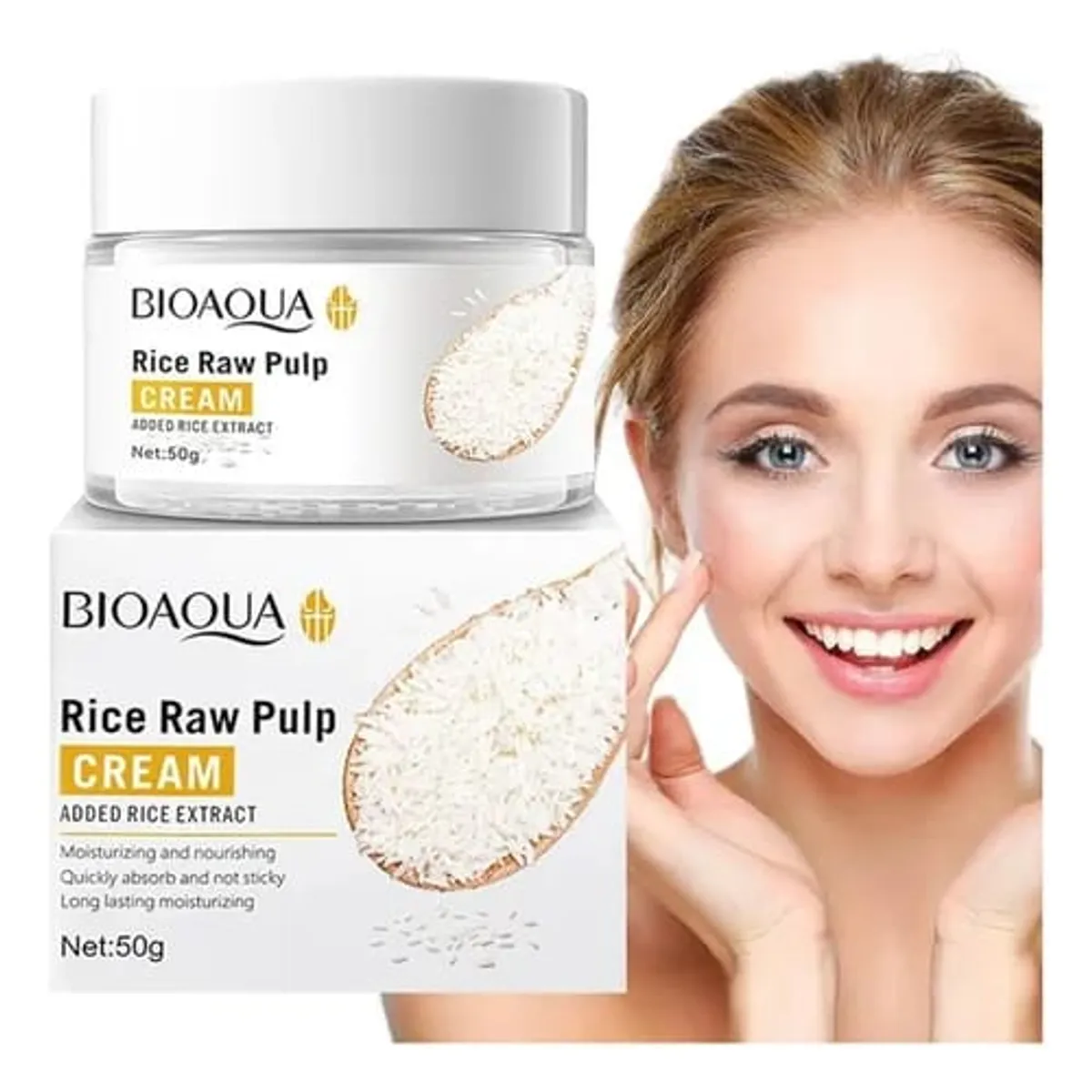 GENERICO - Crema Facial Pulpa De Arroz  Nutritiva Aclaradora 50g