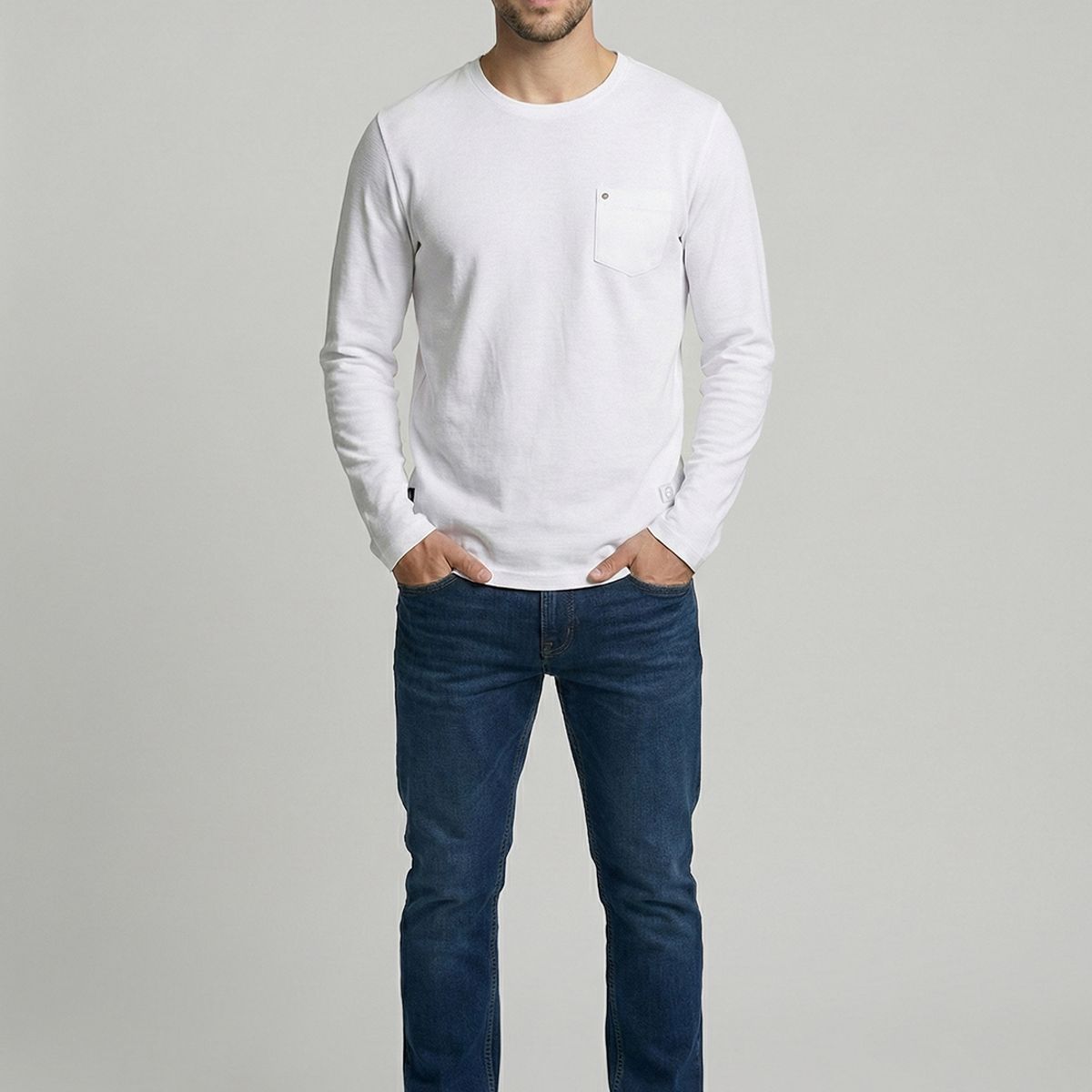 FEROUCH - Polera Boston White Ferouch