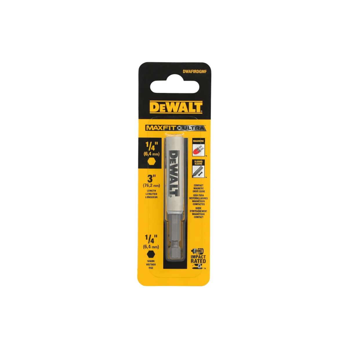 DEWALT - Adaptador Magnético 3 X 1/4 Maxfit Dewalt Dwafirdgmf