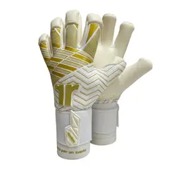 GENERICO - T9 - GUANTES DE ARQUERO PROFESIONAL DORADO RADON NIC TWO LÁTEX NATURAL 3MM