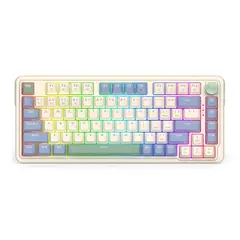REDRAGON - Teclado Mecánico Ucal PRO K673 RGB inalámbrico Color Crema Sw Rojo US