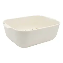 GENERICO - Colador Escurridor Doble Plástico Para Lavar Frutas Verduras