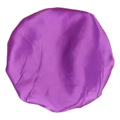 COMPUTECH - Gorros De Satín Seda Violeta Para Dormir Evita El Frizz 2 Unidades