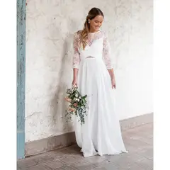 MI PLACARD - Vestido Largo Eugenia Ivory