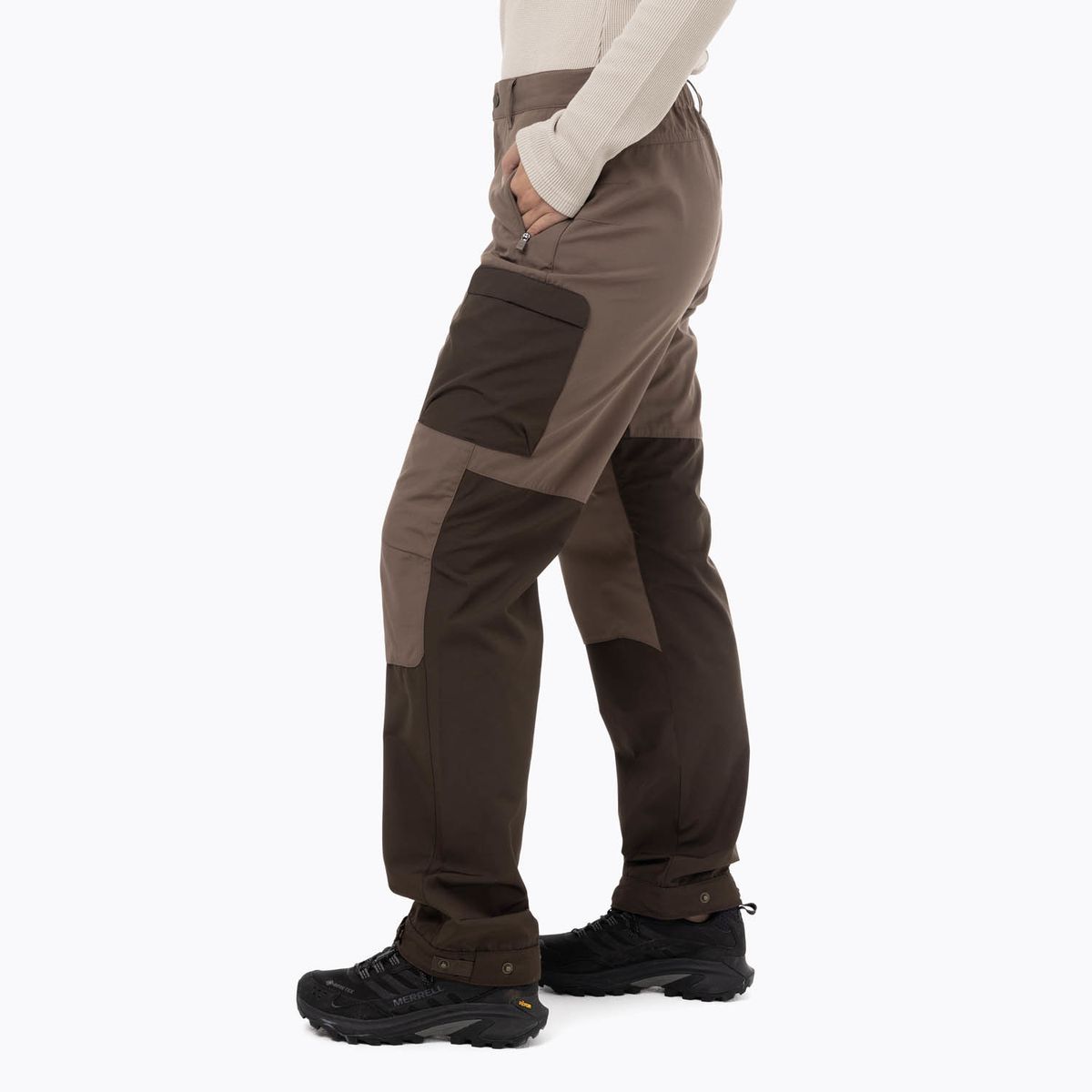 MERRELL - Pantalón Mujer Techn With Pre-Shaped Knees Café MERRELL