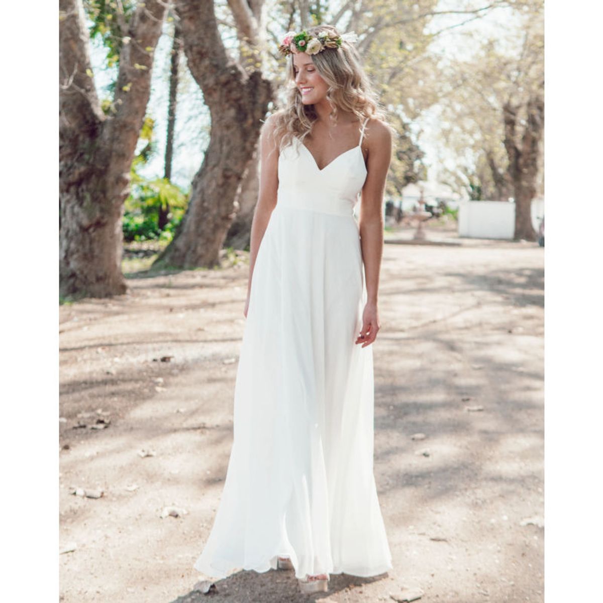 MI PLACARD - Vestido Largo Aria Ivory