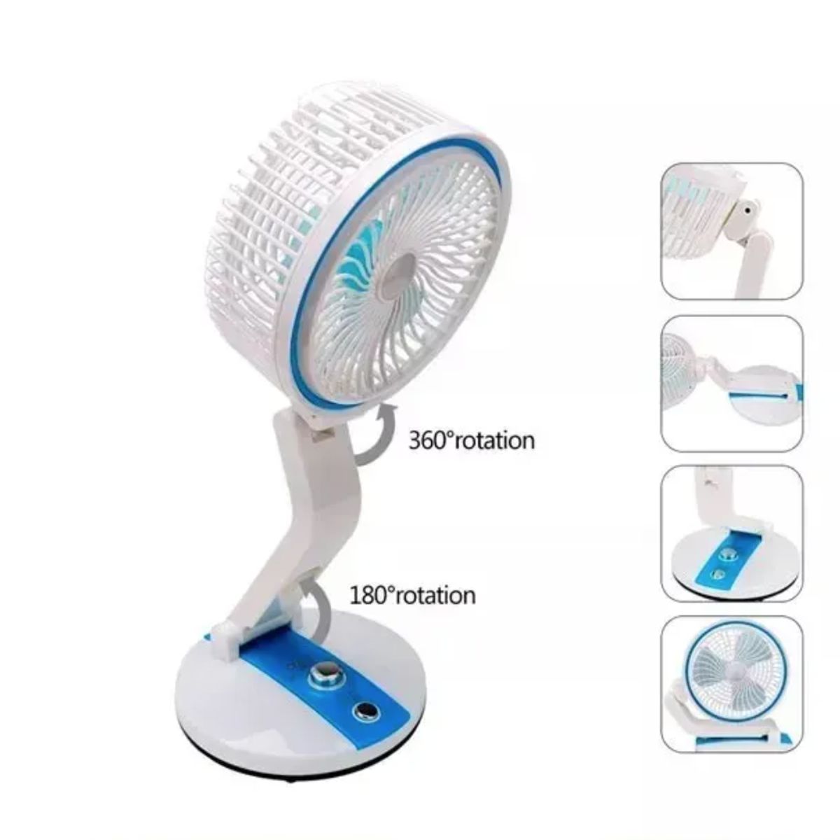 IRM - Mini Ventilador USB Plegable Recargable