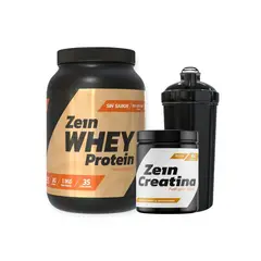 ZEIN - PACK PROTEINA WHEY SIN SABOR 1,1 KG + CREATINA 60SV + SHAKER -