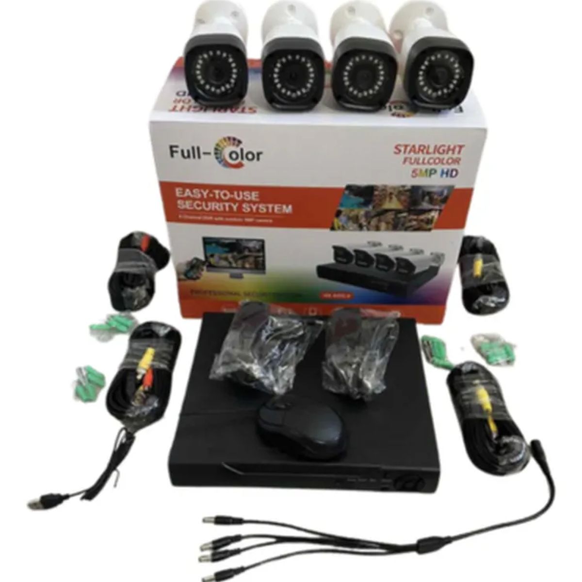 GENERICO - Kit Videovigilancia 4 Camaras Full Hd 5mp Completo N/a