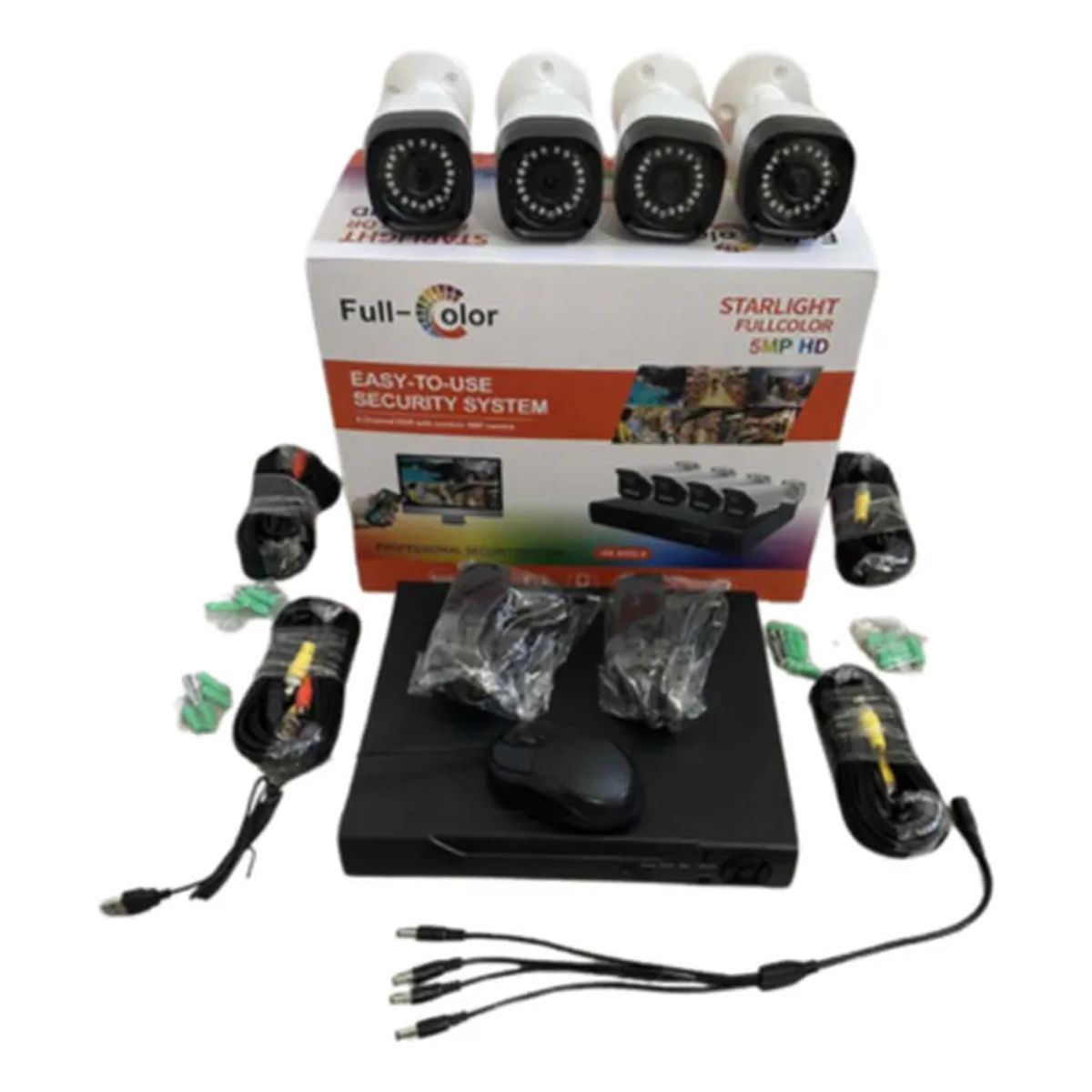 GENERICO - Kit Videovigilancia 4 Camaras Full Hd 5mp Completo N/a