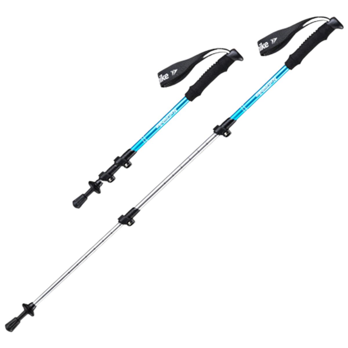 NATUREHIKE - Bastón Trekking Naturehike Aluminio 3 Secciones Color Azul