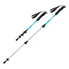 NATUREHIKE - Bastón Trekking Aluminio 3 Secciones Color Azul
