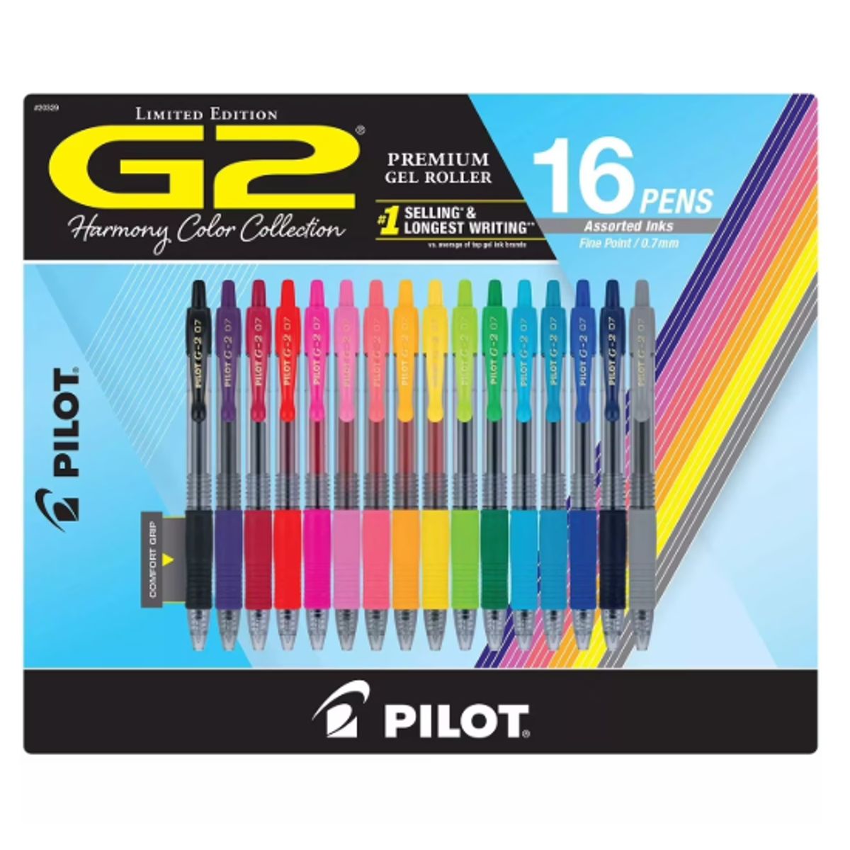 PILOT - Pilot G2 Premium Gel Roller Assorted Ink, Pun Fino 0,7 Mm 16