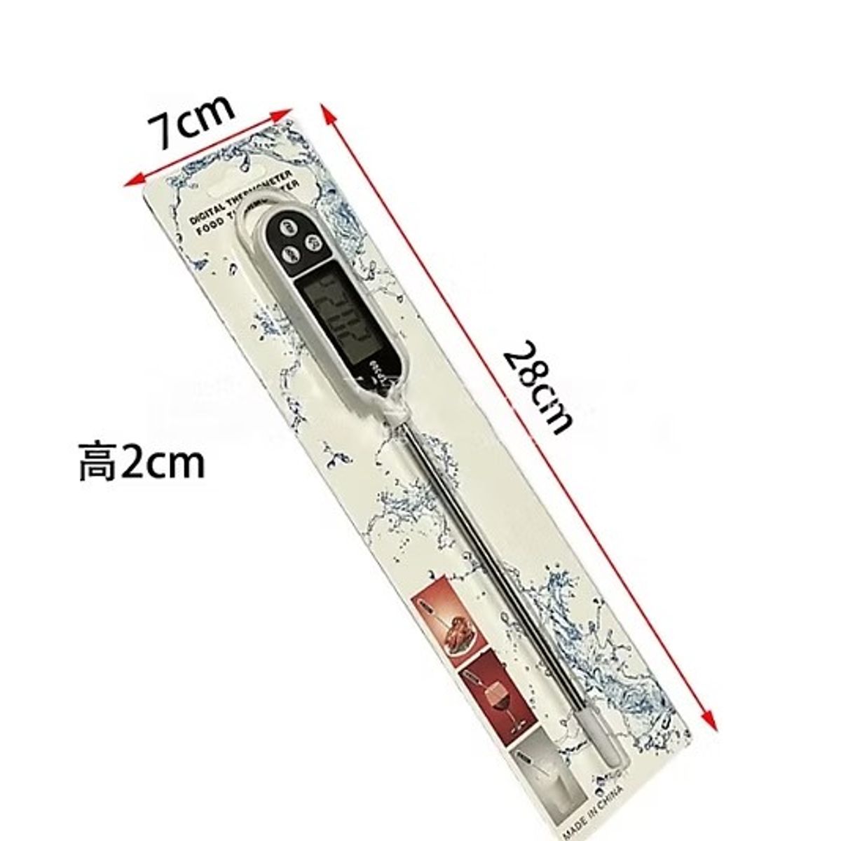 GENERICO - Termómetro Digital Para Alimentos Bebidas Carnes