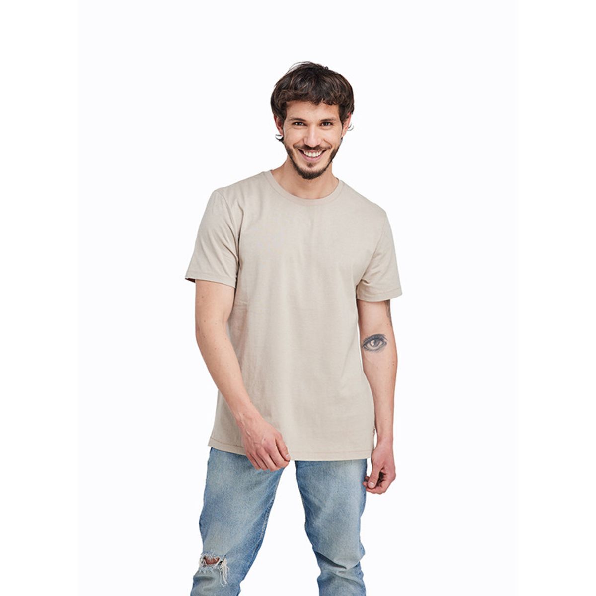 PANAMA JACK - Polera Hombre Casual Marrón claro Panama Jack