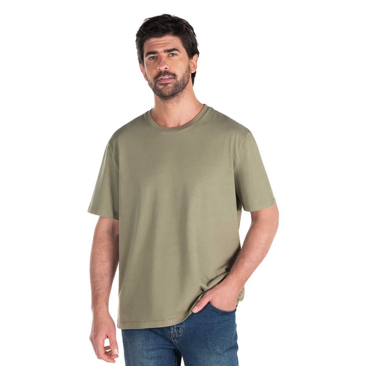 PANAMA JACK - Polera Hombre Casual Verde Panama Jack