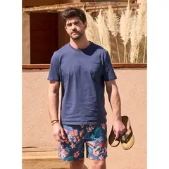 PANAMA JACK - Polera Hombre Casual Azul
