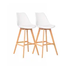 HABITA2 CHILE - PACK 2 TABURETES TULIP ACOLCHADO 76 CM