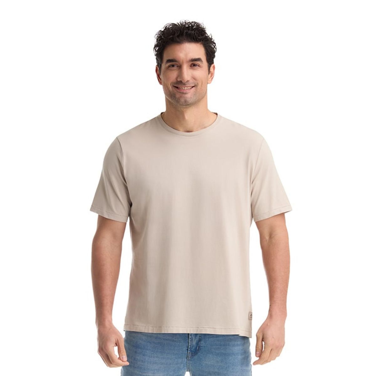 PANAMA JACK - Polera Hombre Casual Beige Panama Jack