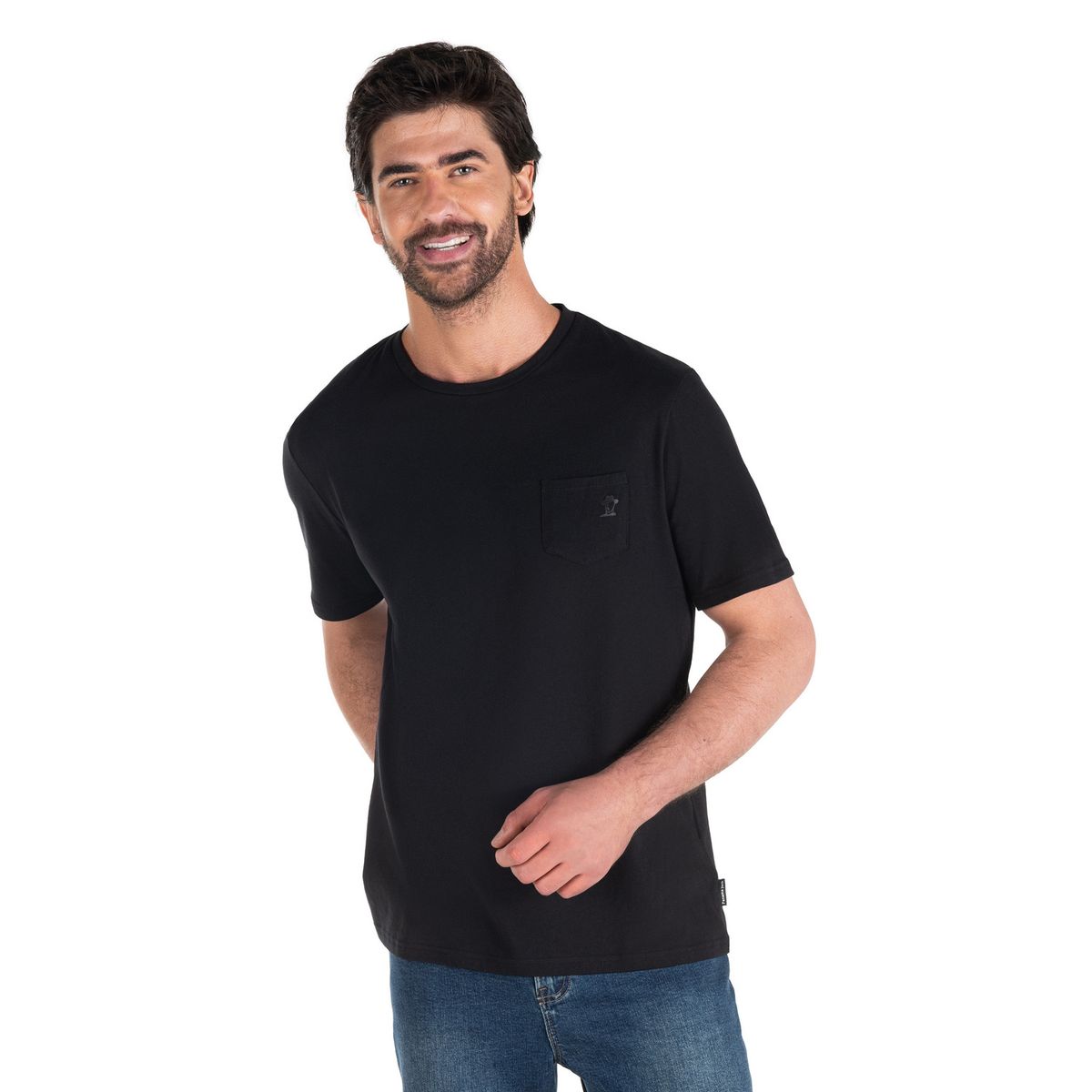 PANAMA JACK - Polera Hombre Casual Negro Panama Jack