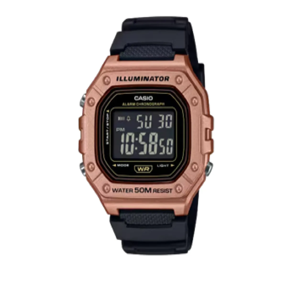 CASIO - Reloj W-218HM-5BV Digital Unisex