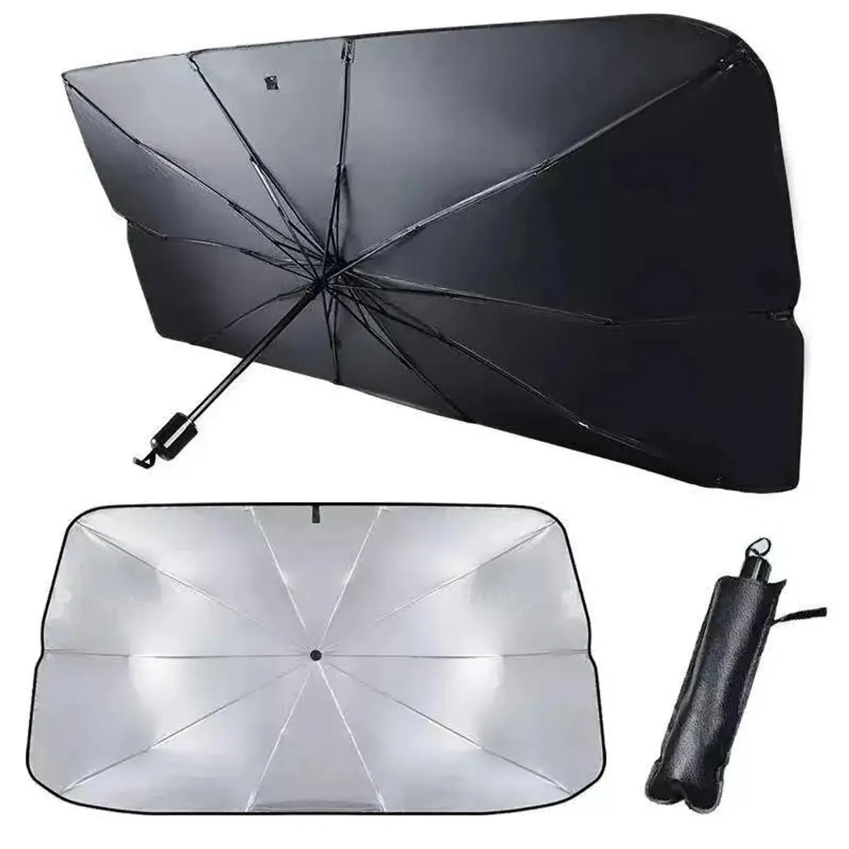 MOVI - Parasol para Auto Tipo Paraguas con Filtro UV  Plegable