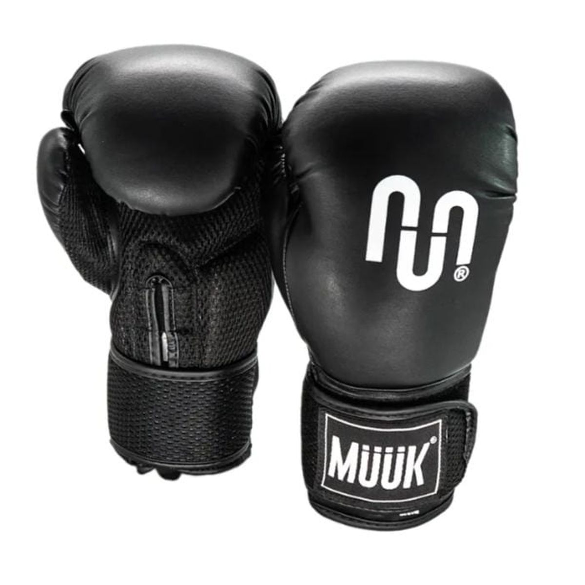 MUUK - Guantes Boxeo 14 Oz MUUK Cuero Sintetico - NEGRO