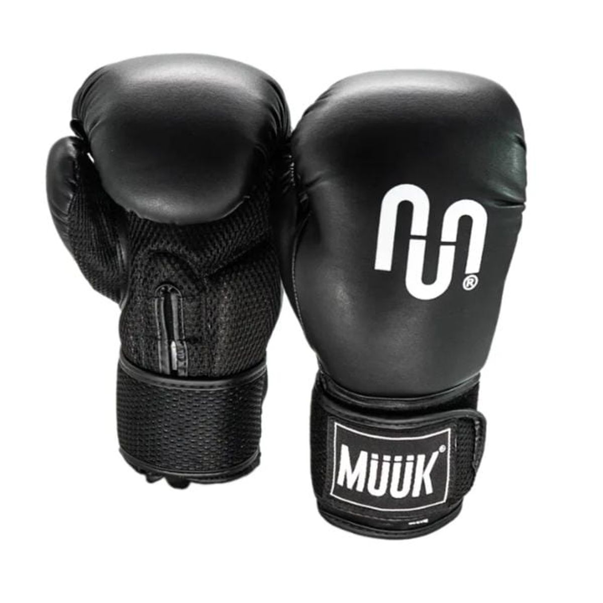 MUUK - Guantes Boxeo 14 Oz MUUK Cuero Sintetico - NEGRO