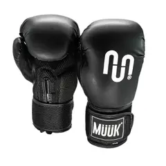 MUUK - Guantes Boxeo 14 Oz Cuero Sintetico - NEGRO