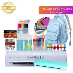 SILHOUETTE - Kit Cameo 5 Alfa + Insumos Escolares 06